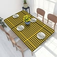 thumbnail image 2 of Table Cover Tartan Plaid Rectangular Tablecloth Waterproof 4FT Table Cloth Geometric Gingham Check, 2 of 5