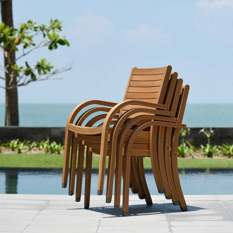 extendable patio umbrella Urban Elements Riverfront 12-Piece 100% FSC Teak Finish Wood Extendable Patio Dining Set with Matching 11.5 ft Teak Patio Umbrella Light Teak, Beige