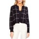 thumbnail image 1 of Vince Camuto Womens Windowpane Cardigan Suéter, Negro, X-Large Vince Camuto Cárdigan, 1 of 2