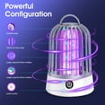 Portable Bug Zapper, USB Rechargeable LED Wireless Mosquito Killer Lamp with Night Lights for Home Office Indoor Outdoor Camping