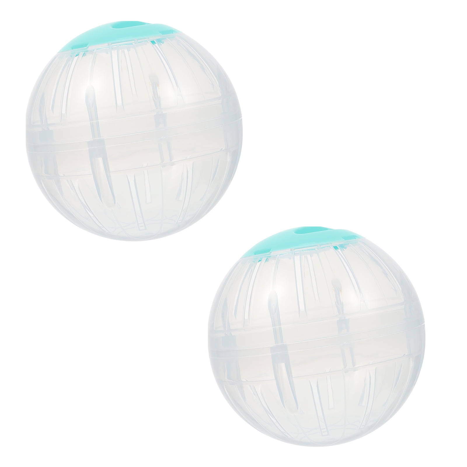FUEENIRVA 2pcs Hamster Exercise Ball for Small Animals, 14.5cm Plastic Blue