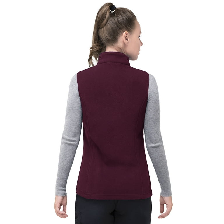 33,000ft Women's Zip Up Fleece Jacket, Long Sleeve Warm Soft Polar  Lightweight Coat with Pockets for Winter at  Women's Coats Shop