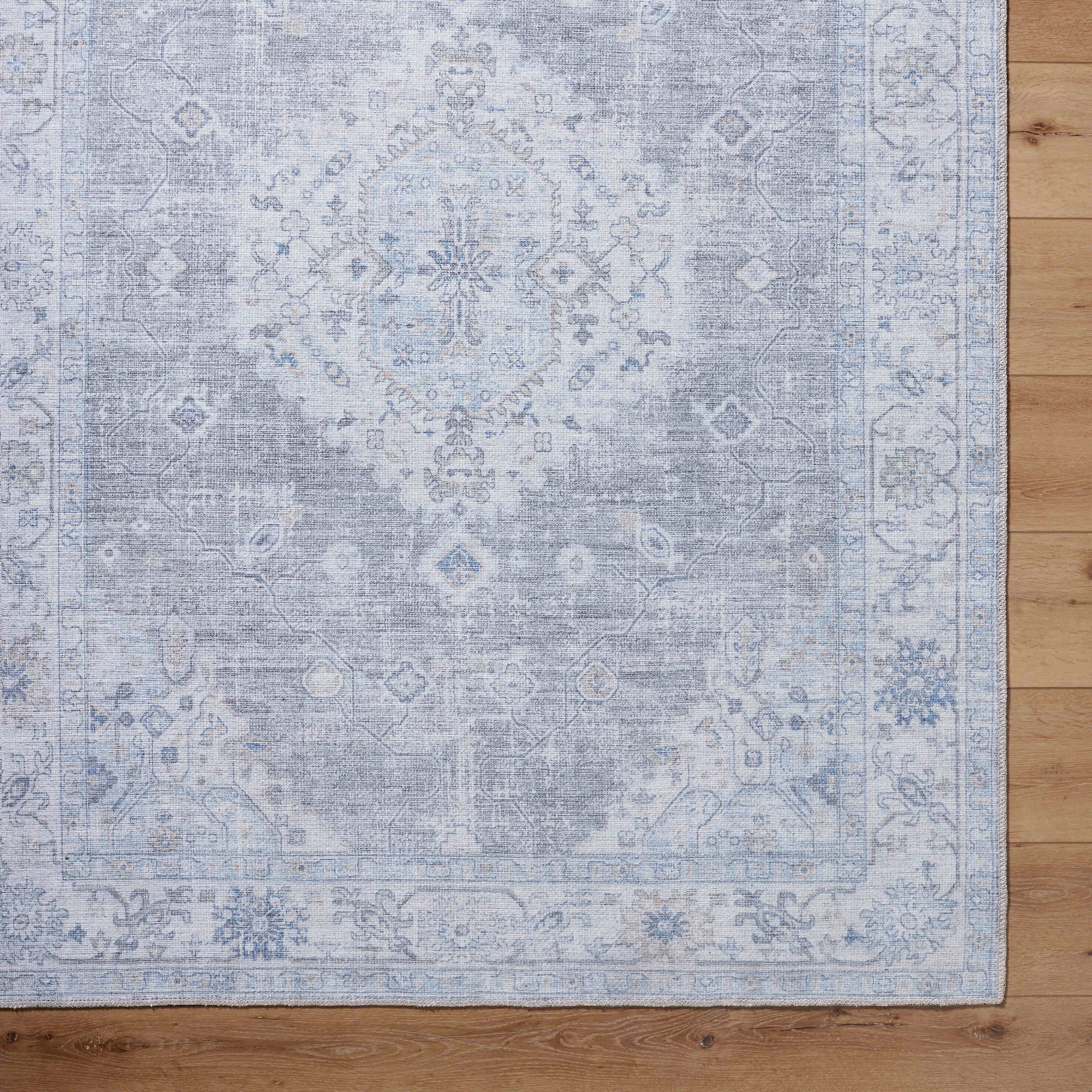 My Texas House Everyday Living Gemma Traditional Medallion Indoor Washable 9' x 12' Area Rug
