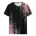 thumbnail image 4 of Yotami Plus Size T-Shirt for Women Short Sleeve Crewneck Floral Print Summer Tshirt for Everyday Loose Fit Top Multicolor XL, 4 of 4
