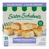 Sister Schubert's Parker House Rolls, 2 Pans of 16 rolls, 20 Ounce (Frozen)