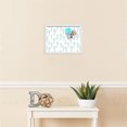thumbnail image 3 of PinPix 16x12 Custom Cork Bulletin Board Vintage Botanical Turquoise Poster Board Has a Fabric Style Canvas Finish, Framed in Vintage Botanical Turquoise, by ArtToFrames (PinPix-1594), 3 of 5