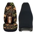 thumbnail image 2 of Uourmeti Horse Camo Leaves Print Car Seat Protector Fade Resistant Car Seat Cover Anti-Aging Anti-Scratch 1 pcs Compatible with Auto Suv, 2 of 6