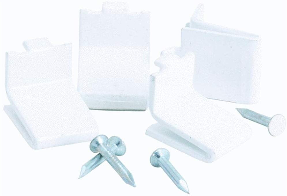Knape and Vogt 256SPWH 3/4' X 5/8' White Shelf Supports 12 Count