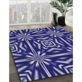 thumbnail image 3 of Ahgly Company Machine Washable Indoor Rectangle Transitional Earth Blue Area Rugs, 3' x 5', 3 of 7
