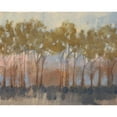 thumbnail image 3 of Goldberger, Jennifer 24x20 Black Modern Framed Museum Art Print Titled - Ochre Treeline I, 3 of 5