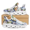 thumbnail image 1 of Zapatillas planas con flores 3D para mujer, zapatillas de deporte con cordones, coloridas, para caminar, envío directo,, 1 of 6