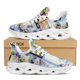 thumbnail image 1 of Zapatillas planas con flores 3D para mujer, zapatillas de deporte con cordones, coloridas, para caminar, envío directo,, 1 of 6