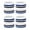 White with Blue Black Lines, variant on COUVER Cotton Terry Sport Wristbands Royal Blue Unisex One Size 2 Pairs