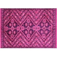 thumbnail image 1 of Ahgly Company Indoor Rectangle Abstract Pink Modern Area Rugs, 2' x 3', 1 of 4
