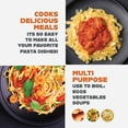 thumbnail image 6 of Gotham Steel 5 Qt Nonstick Pasta Pot Pasta Pot with Strainer Lid & Twist and Lock Handles, Multipurpose Ceramic Stock Pot, Soup Pot with Lid, Pasta Cooker, Spaghetti, Rice, Dishwasher Safe, Copper, 6 of 8