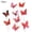 F001- Red, variant on 12X2inLifelike Butterfly Ground Sticks, Random Patterns, 10 Pack, Outdoor Yard Decor, Star Decorations, Patio Seasonal Outdoor Displays