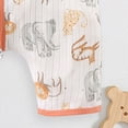 thumbnail image 6 of Baby Onesies Boy Baby Rompers Summer Newborn High Stretch Solid Color Breathable Cotton With Front Button Closure, 6 of 8