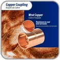 thumbnail image 3 of Appli Parts AP-A012B10 1/2 in Wrot Copper Coupling fitting CxC Sweat connections for refrigeration, air conditioning and plumbing applications ACR and Type L copper pipe (10 x Bag), 3 of 7