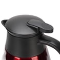 thumbnail image 4 of YAHHU Red Insulated Coffee Pot Thermal Carafe 2L / 67.6 oz 316 Stainless Steel Double Wall Vacuum Insulated Hot Beverage Dispenser for Water Tea Milk, 4 of 4
