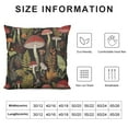 thumbnail image 5 of RUIYC Mushroom Throw Pillow Cover Soft Botanical Nature Theme Pillow Cases Cushion Cover for Living Room Bedroom Stuff Decorative Throw Pillowcases for Sofa Couch Chair, 5 of 5