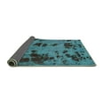 thumbnail image 2 of Ahgly Company Indoor Round Persian Turquoise Blue Bohemian Area Rugs, 8' Round, 2 of 4
