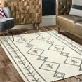 thumbnail image 2 of Moroccan Washable Cotton Bath Rug Black, Foraker, 2 of 11