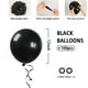 thumbnail image 2 of Globo BAUANOOY de látex negro de 12 pulgadas, 100 unidades con cinta, 2 of 7