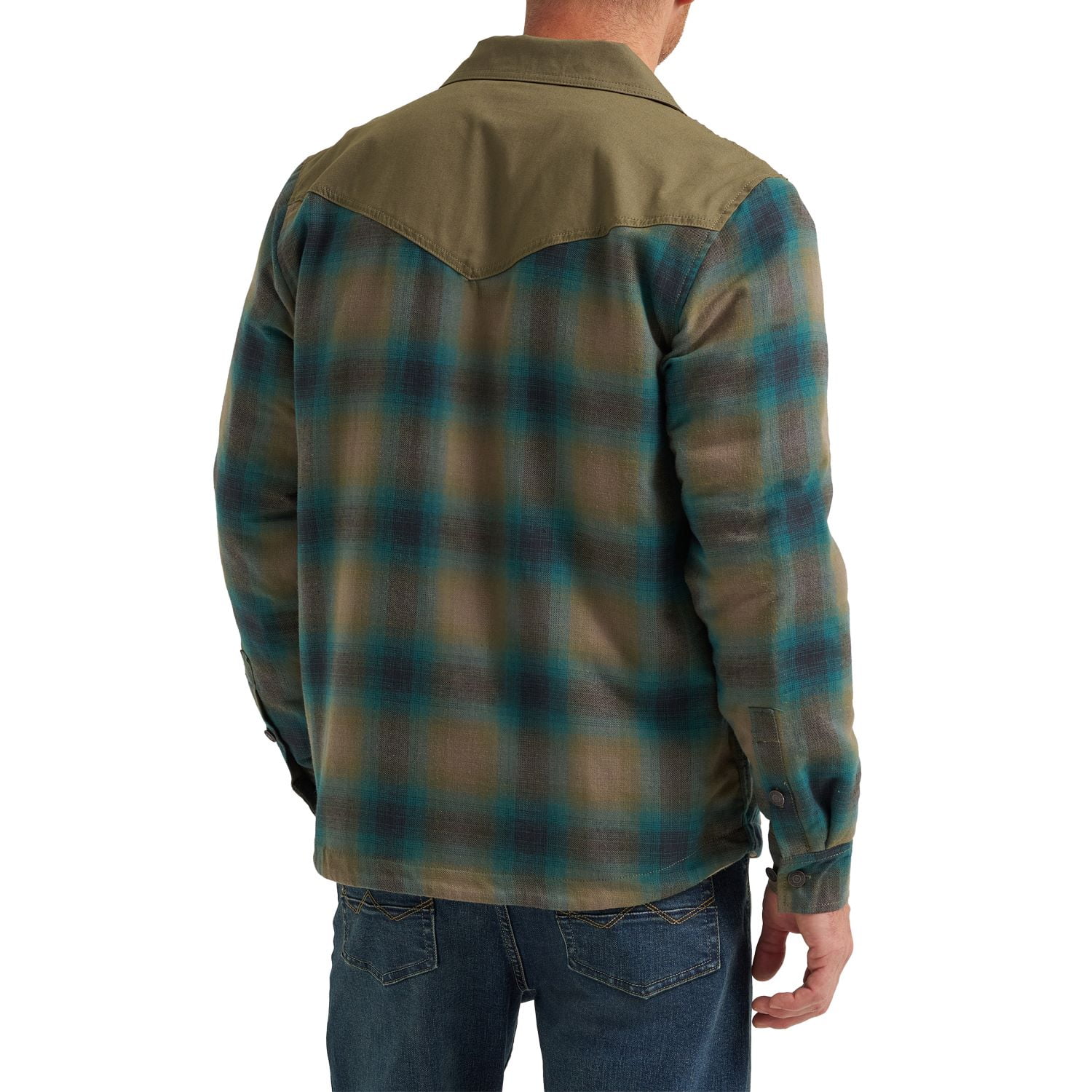 Wrangler® Men's Heavyweight Sherpa Lined Regular Fit Shirt Jacket