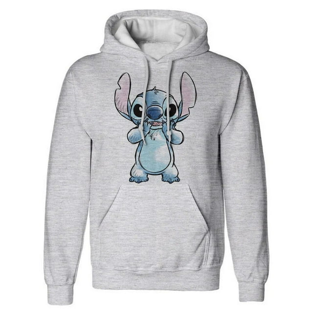 Lilo et Stitch Chandail à Capuchon pour Adulte avec Croquis du Visage