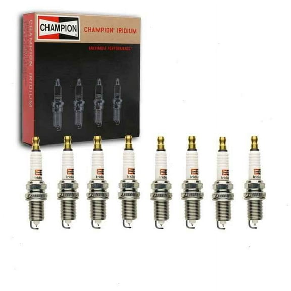 8 pc Champion Iridium Spark Plugs compatible with Dodge Ram 1500 4.7L V8 2002-2007
