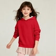 thumbnail image 3 of Blusa con capucha de manga larga para niñas y niños, primavera y otoño, sudadera con capucha de manga larga de color liso, top versátil de moda, abrigo con capucha para hombres y mujeres, sudadera con, 3 of 5