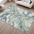 thumbnail image 6 of Addison Rugs Mayfield Premium Machine Washable Transitional Modern Teal Rectangle Rug, 10' x 14', 6 of 6