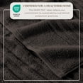 thumbnail image 3 of Great Bay Home Luxury 100% Cotton Ribbed Texture 6-Piece Towel Set, Midnight Grey, 3 of 6