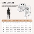 thumbnail image 4 of Pofeuu Cute Ghost Simple Drawing Print Womens Pajamas Set Long Sleeve Sleepwear Button Down Nightwear Soft Pj Lounge Sets Button Down Pajamas Women-Large, 4 of 7