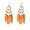Brown, variant on Long Boho CZ Feather Dangle Drop Earrings for Women Gold-Toned Enamel Round Turquoise Beaded Fringe Tassel Dangling Statement Studs Earring Lightweight Link Piercing Fish Hook Bohemian Ethnic Jewelry