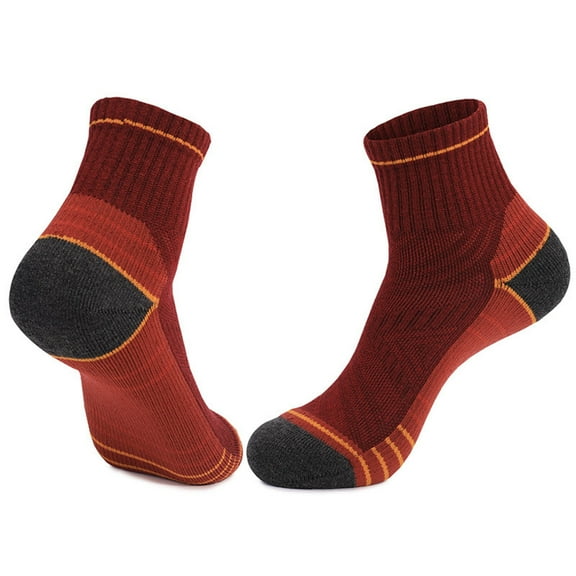 Running Socks for Men Ankle Moisture-Wicking Non-Slip Casual Color Block Breathable Athletic Workout Cycling Crew Sock