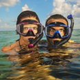 thumbnail image 4 of TUSA Sport Adulto Visio Tri-Ex Máscara y Snorkel Seco Combo Negro/Amarillo (UC-3125PQB-FY), 4 of 5