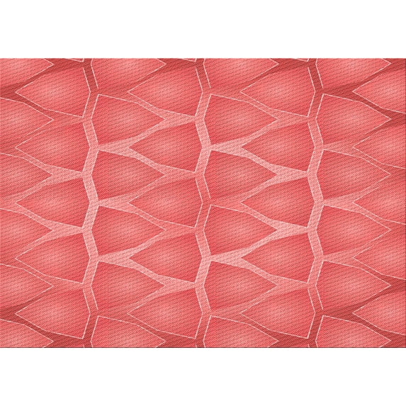 Ahgly Company Machine Washable Indoor Rectangle Transitional Red Area Rugs, 2' x 3'