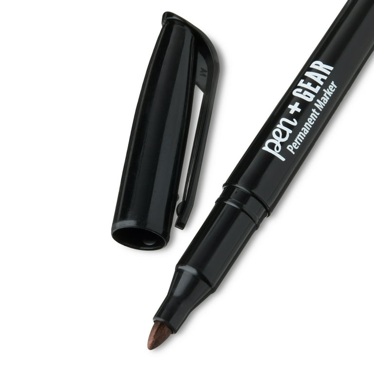 Pen+Gear Permanent Markers, Fine Tip Black, 36-Pack photo 4