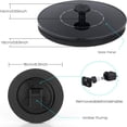 thumbnail image 2 of WIKCOVER 16cm Solar Bird Bath Fountains, Upgrade 1.4W Solar Fountain Pump with 5 Nozzles, Free Standing Floating Solar Powered Water Fountain Pump for Bird Bath, Garden, Pond, Pool, Outdoor, 2 of 8