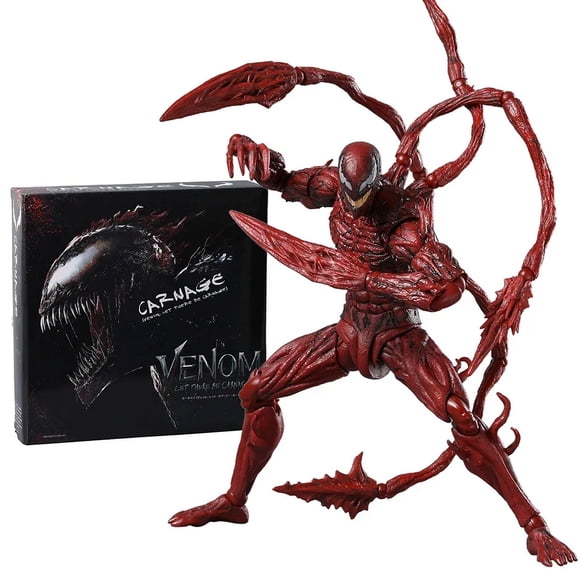 SHF Carnage) Carnage - (Venom : Let There Be Figurine Articulée 1:12 Jouet en PVC Modèle Poupée Collection Cadeau