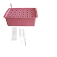 thumbnail image 2 of Colaxi 24 Sites Indoor Hydroponic Grow Set Indoor Cultivation Box Plant Site Hydroponic Set Hydroponic System Grow Boxes for Balcony Pink, 2 of 10
