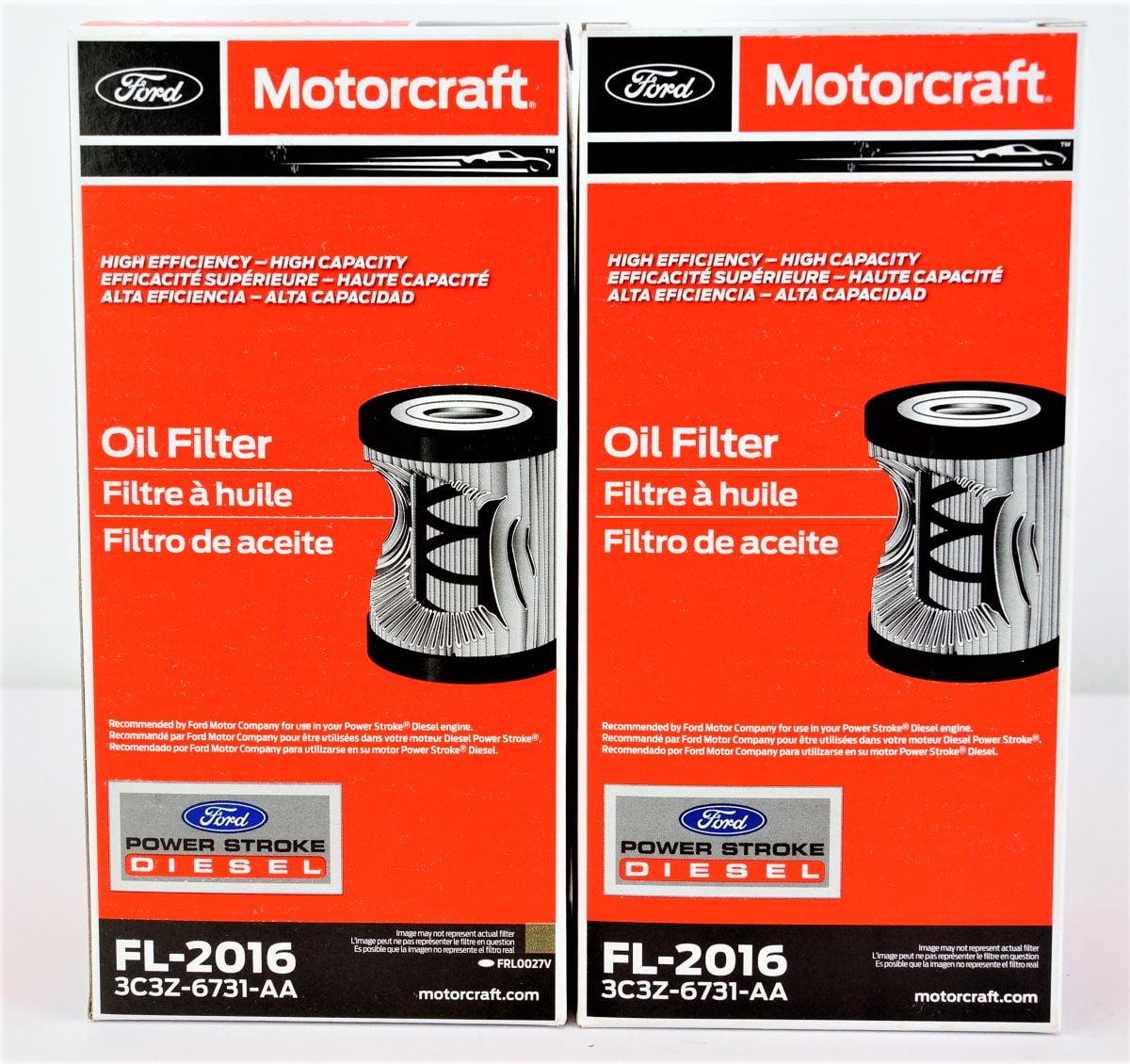 2 Pack of Genuine Motorcraft FL2016 Engine Oil Filter w/ Gasket Ford 3C3Z6731AA
