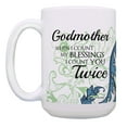 thumbnail image 2 of ThisWear Godmother Gifts Blessings I Count You Twice Godmother Cup Godmom Mug 15oz Coffee Mug Multi, 2 of 4