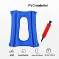 thumbnail image 2 of Cojín inflable para silla de ruedas, cojín de aire antiescaras, cojín para silla, cojín transpirable para el hogar, azul, 1 pieza, 49,5x43,5 cm Sincero Electrónica, 2 of 5
