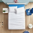 thumbnail image 4 of Chezmoi Collection 3-piece Kids/Teens Nautical Anchors Microfiber Sheet Set, Twin XL Size, White/Navy, 4 of 4