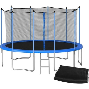 LeffEase Replacement 14FT Round Accessory Trampoline Net with 8 Poles - NET ONLY