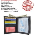 thumbnail image 6 of Marshal Bifold Leather RFID Blocking Wallet For Men & Women Genuine Leather Holder With 20 Slots, 2 Bill Compartments & ID Window  Hipster wallet Money, Drivers License, Travel & More Camouflage, 6 of 6