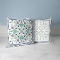 thumbnail image 4 of Vine Visions Throw Pillow with Removable Cover in White 16x16, 4 of 6