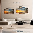 thumbnail image 4 of Elephant Stock Punta Cana Beach Sunrise Wall Art - Horizontal Multi Panel Canvas - Living Room Wall Decor - Beach Multi Panel - Orange And Blue Decor - 68" x 42", 4 of 8